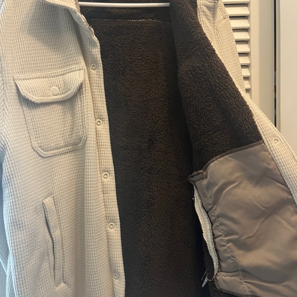 Men's Cream Shacket - Picture 2 of 4